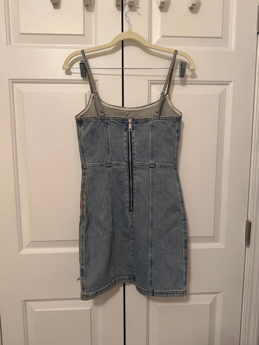 Steve Madden Denim Rhinestone Dress - Picture 3 of 4